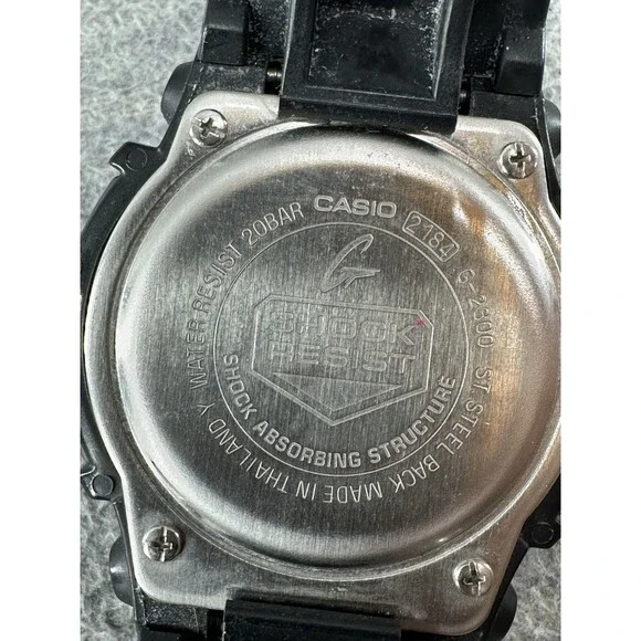 CASIO G-SHOCK G-2300 - Vintage Tough Solar 2184 Data Memory World Time Watch GP - Picture 3 of 7